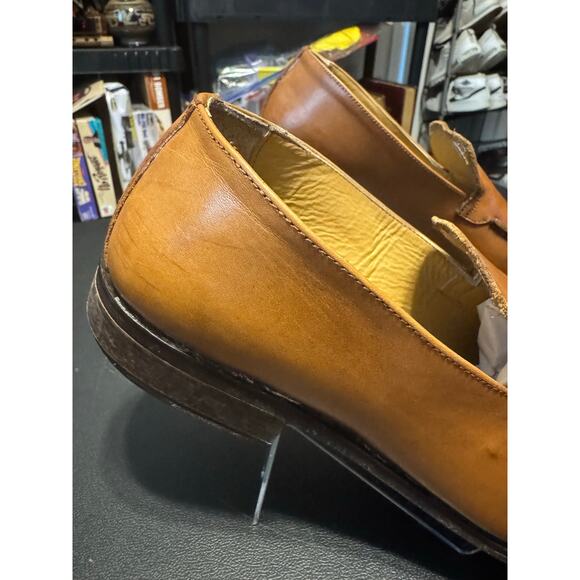 To Boot New York Adam Derrick Cognac Slip-on Loafers Men’s 11 Made in Italy